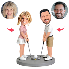 Golf Couples' Swing Action Custom Bobbleheads