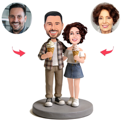 Ice Cream Couple Custom Bobbleheads
