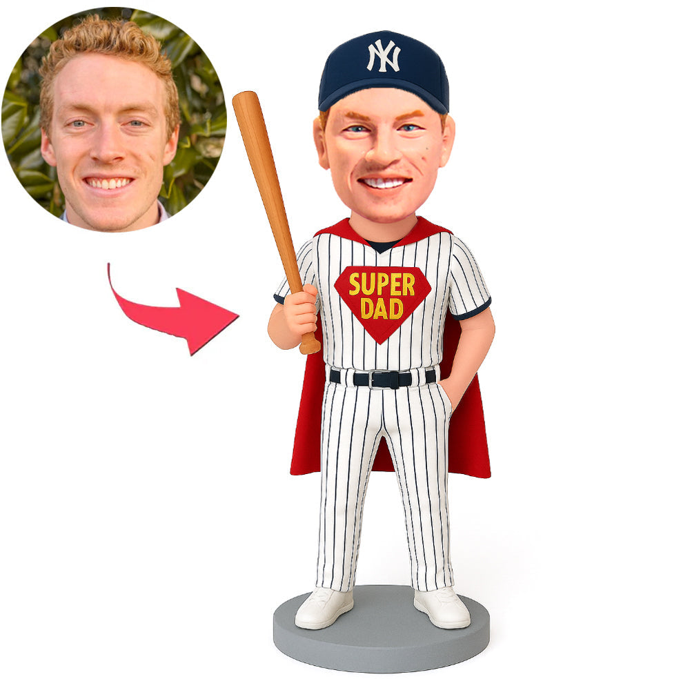 Man Holding Pizza in Cloak Custom Bobbleheads