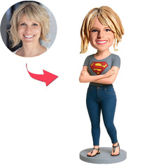 Superwoman Folded Arms Custom Bobbleheads