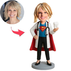Super Female Dentist Custom Bobbleheads