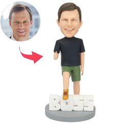 Boss Stepping on the Boss Custom Bobbleheads