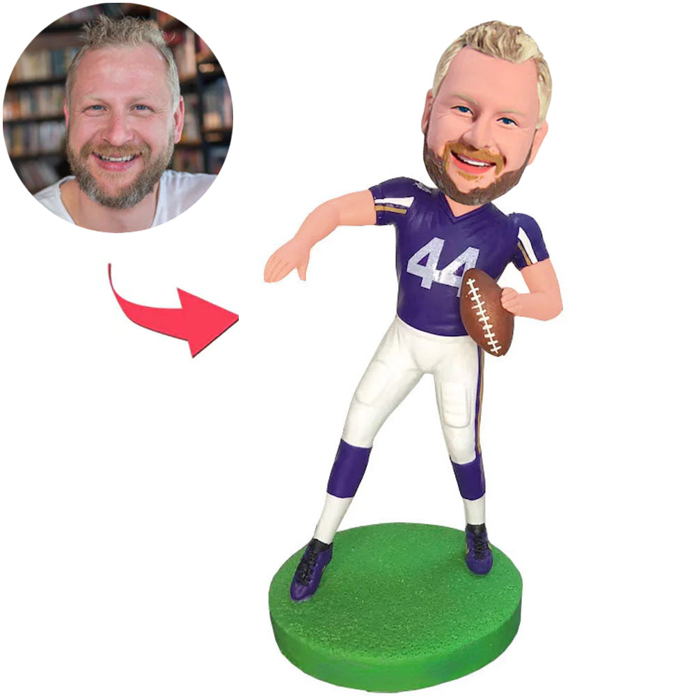 Cool Rugby Player Custom Bobbleheads