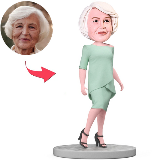 Green Suit Mom Custom Bobbleheads