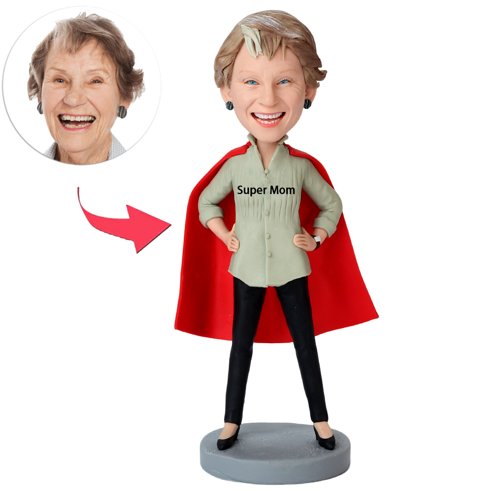 Fashion Super Mom Custom Bobbleheads
