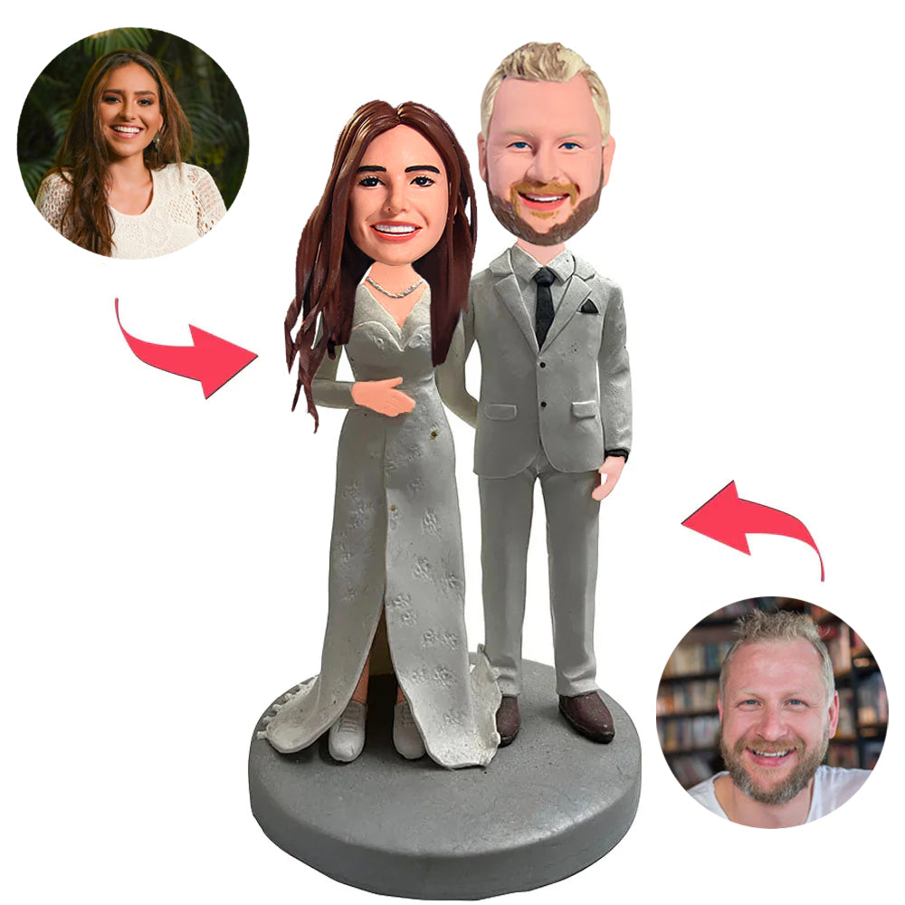 Married Couple Wedding Couple Custom Bobblehead