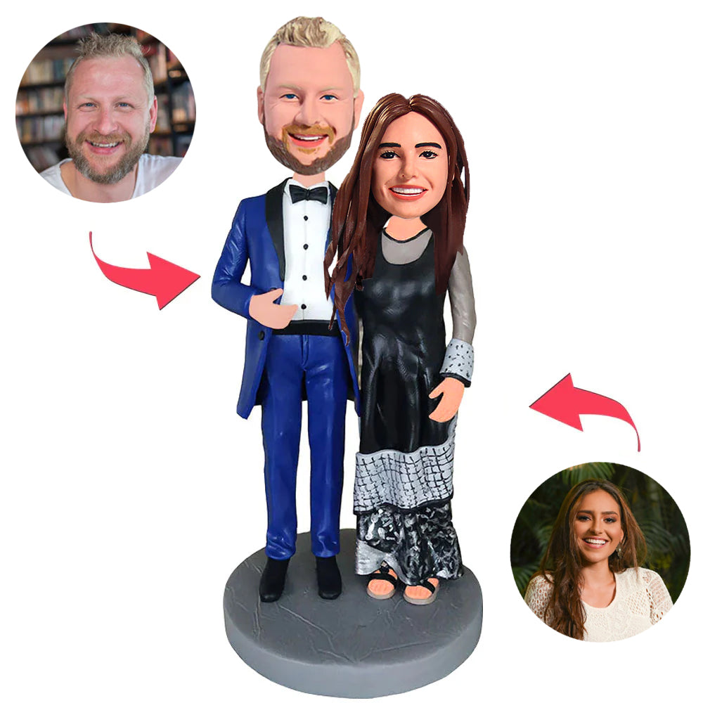 Fashion Happy Couple Custom Bobblehead