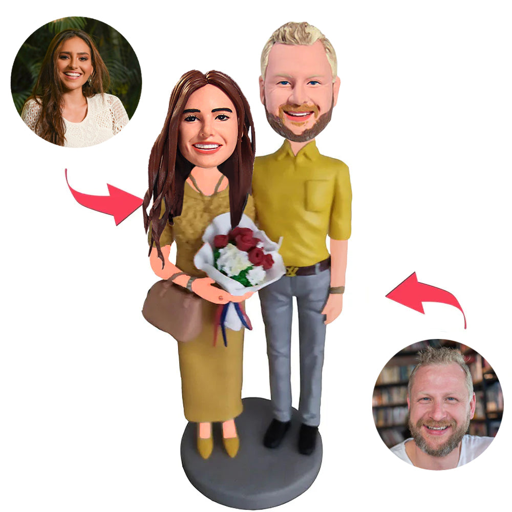 Formal Dressed Couple Custom Bobblehead