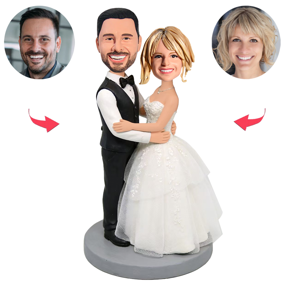 Warm And Cozy Couple Wedding Custom Bobbleheads