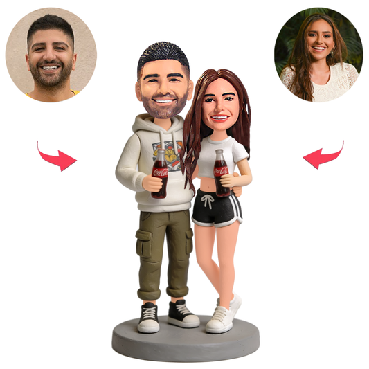 Sports Couples With Coke Custom Bobbleheads