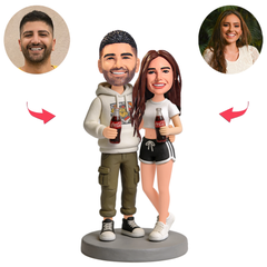Sports Couples With Coke Custom Bobbleheads