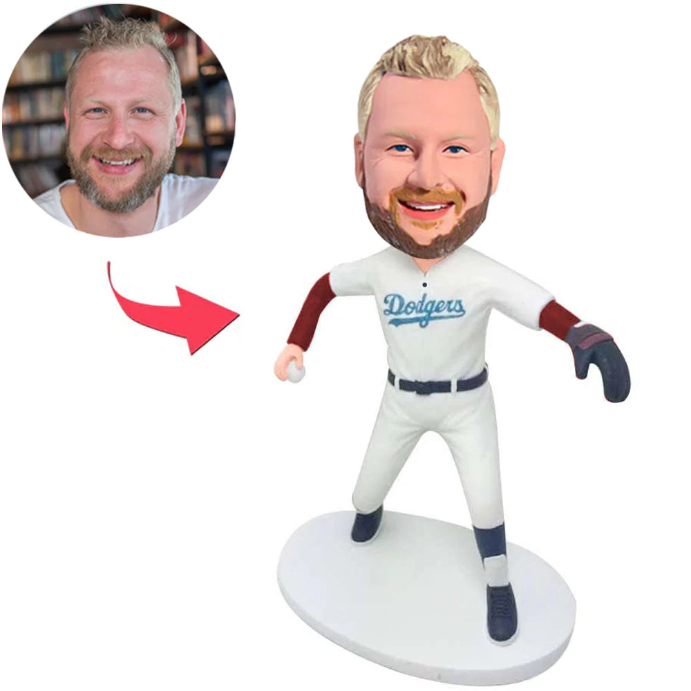 Dodgers Baseball Player Custom Bobbleheads with Hat