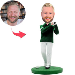 Man Playing Golf Custom Bobbleheads
