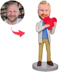 Love Heart Man Custom Bobbleheads