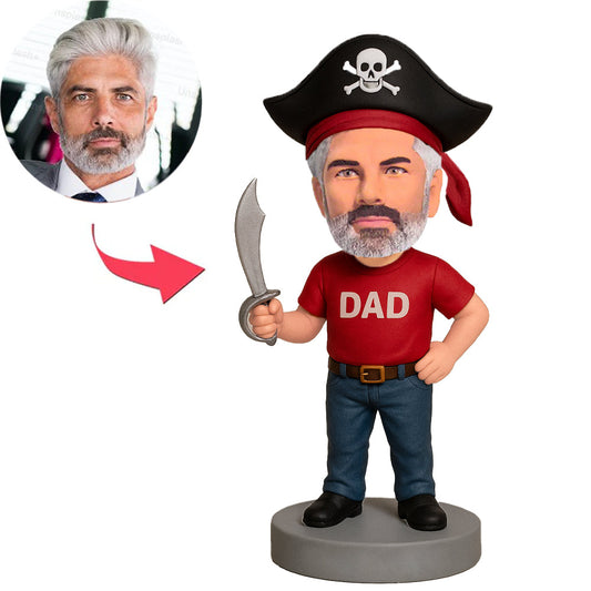 Pirate Dad with Knife Custom Bobbleheads