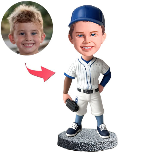 Kid Baseball Enthusiast Custom Bobbleheads
