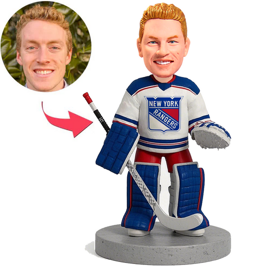 New York Rangers Ice Hockey Goalie Custom Bobbleheads
