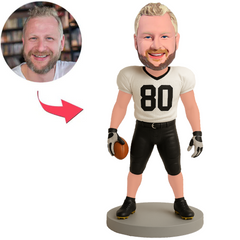 Football Player Number 80 Custom Bobbleheads
