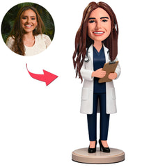 Female Internal Medicine Doctor Custom Bobbleheads