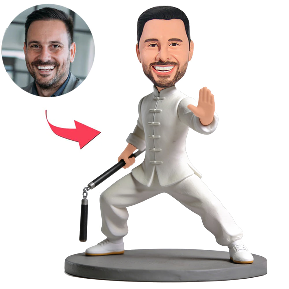 Nunchaku Fighting Man Custom Bobbleheads