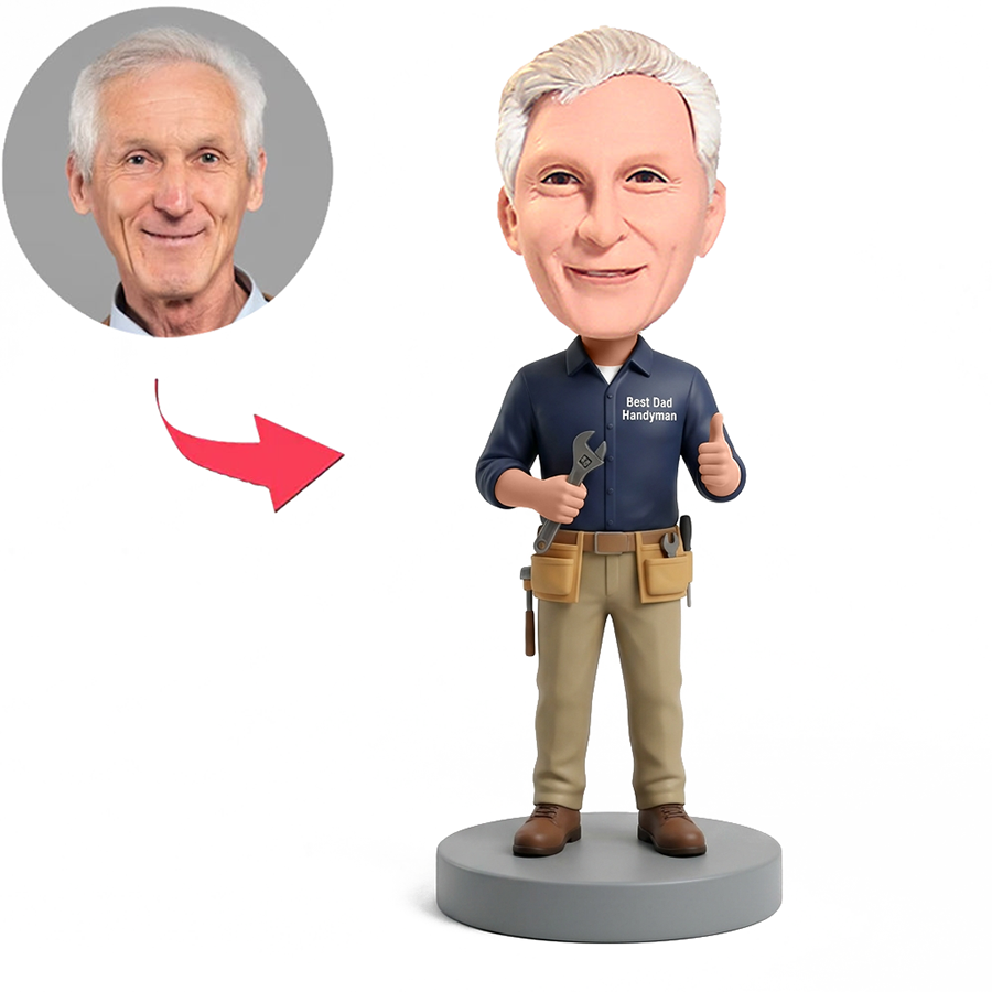 Car Repair Dad Male Custom Bobbleheads