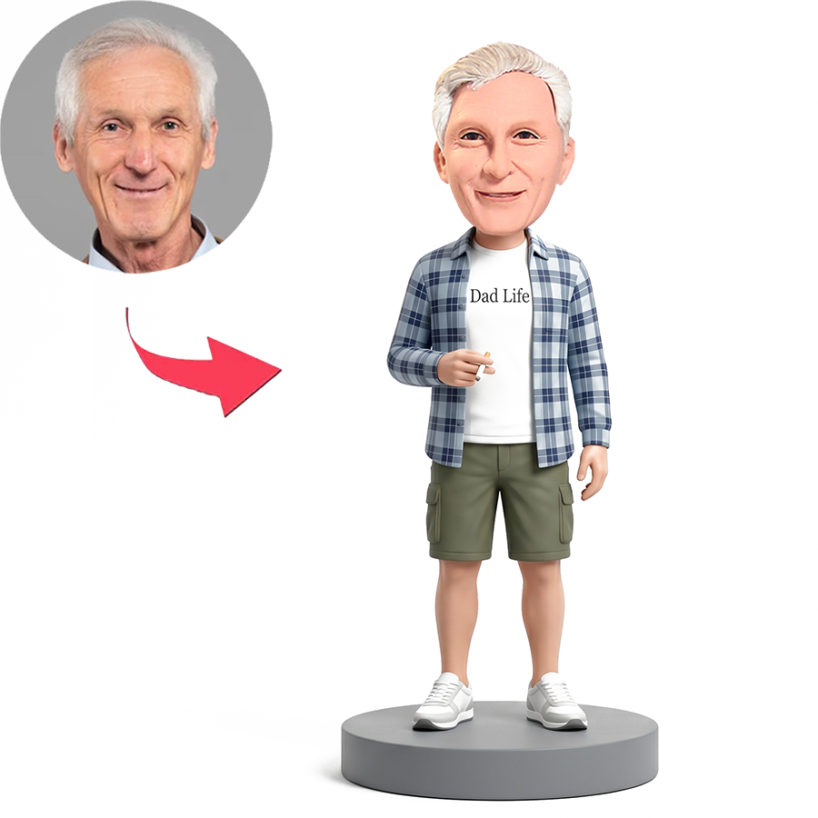 Weekend Smoking Dad Male Custom Bobbleheads