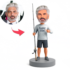 Fishing Sports Dad Male Custom Bobbleheads
