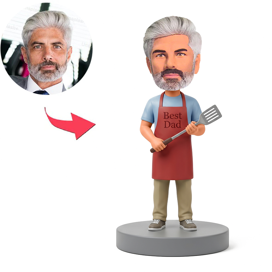 Relaxed Standing Dad Male Custom Bobbleheads