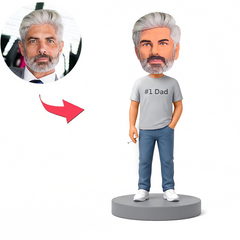 Casual Gentleman Smoking Male Custom Bobbleheads
