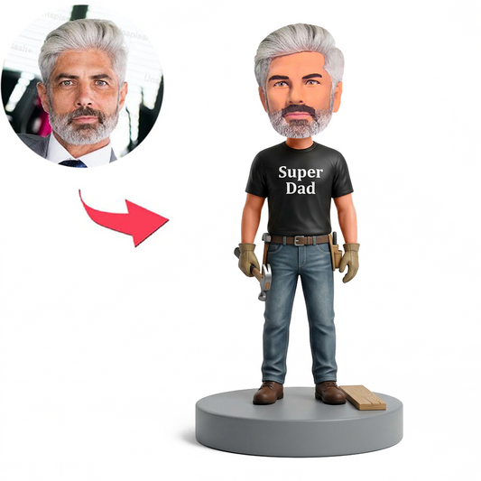 Handyman Mechanic Male Custom Bobbleheads