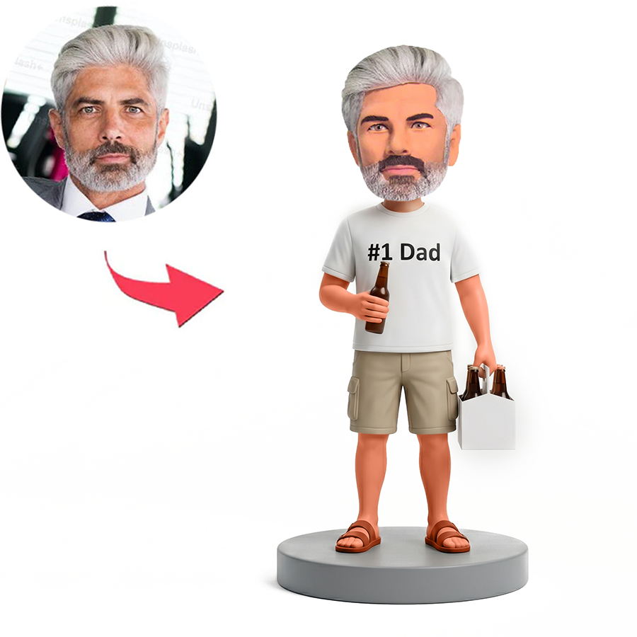 Weekend Beer Dad Male Custom Bobbleheads