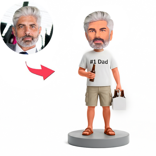 Weekend Beer Dad Male Custom Bobbleheads