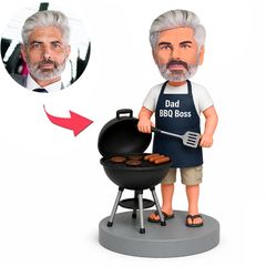 Backyard BBQ Dad Male Custom Bobbleheads