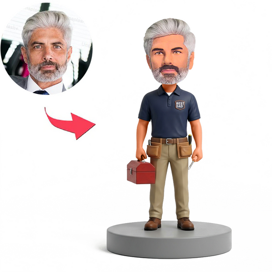 Workshop Mechanic Dad Male Custom Bobbleheads