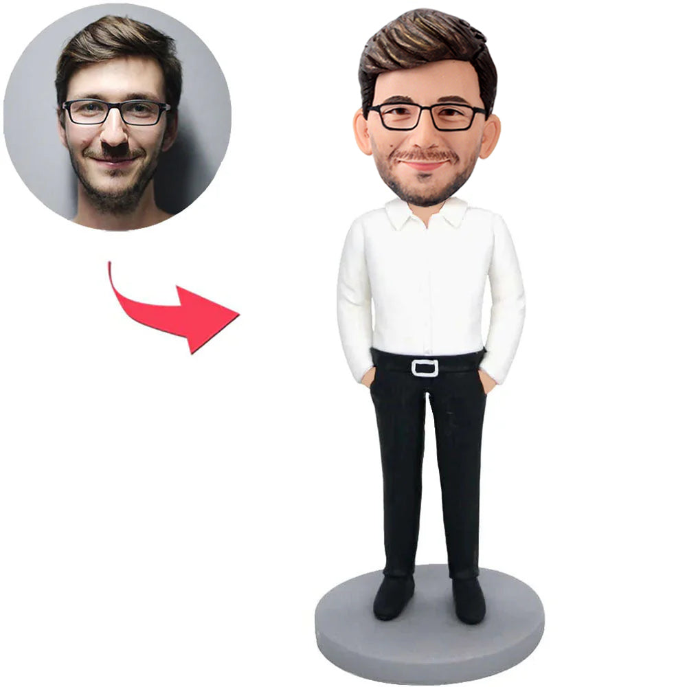 Black Pants Business Man Custom Bobbleheads