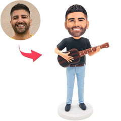 Cool Man Play the Guitar Custom Bobbleheads