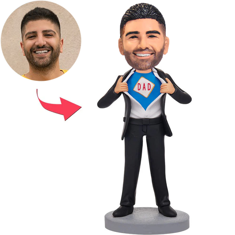 Custom Popular Superhero Super Dad Bobbleheads