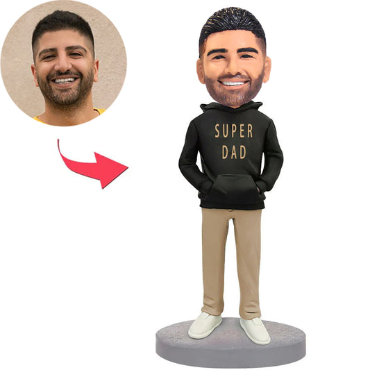 Custom Casual Fashion Super Dad Bobbleheads