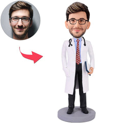 Doctor with Stethoscope Custom Bobbleheads